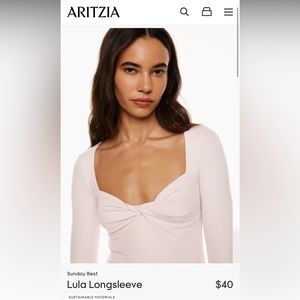 Aritzia’s Sunday best Lula long sleeve